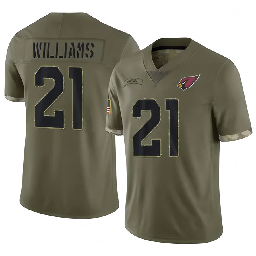 tores A.Cardinals #21 Garrett Williams Player Olive Salute To Service Stitched Jerseys