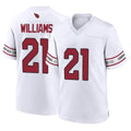 tores A.Cardinals #21 Garrett Williams Player White Home Game Stitched Jerseys
