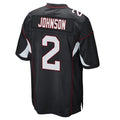 tores A.Cardinals #2 Will Johnson Player Black Home Game Stitched Jerseys
