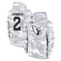 tores A.Cardinals #2 Will Johnson Player Camo Salute to Service Hoodies Stitched Jerseys