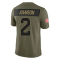 tores A.Cardinals #2 Will Johnson Player Olive Salute To Service Limited Home Game Stitched Jerseys