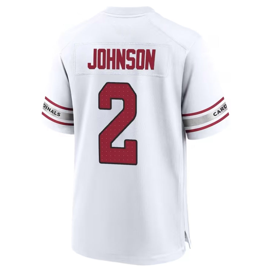 tores A.Cardinals #2 Will Johnson Player White Home Game Stitched Jerseys