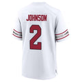 tores A.Cardinals #2 Will Johnson Player White Home Game Stitched Jerseys