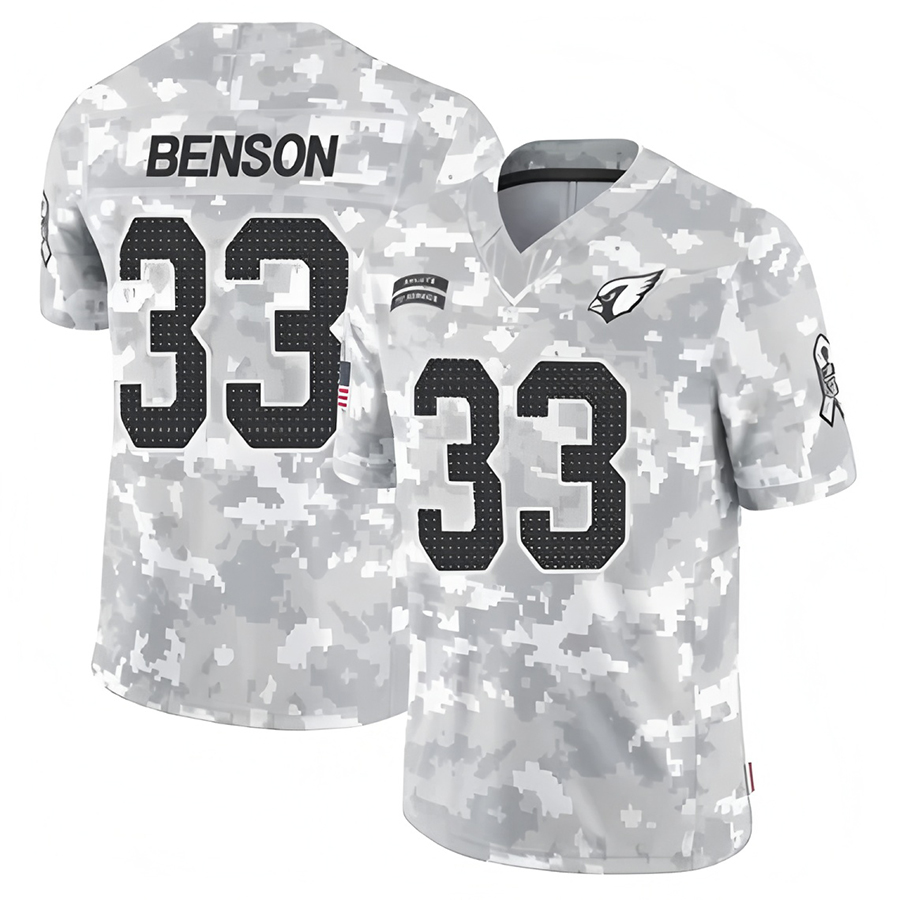 tores A.Cardinals #33 Trey Benson Player Camo Salute to Service Limited Stitched Jerseys