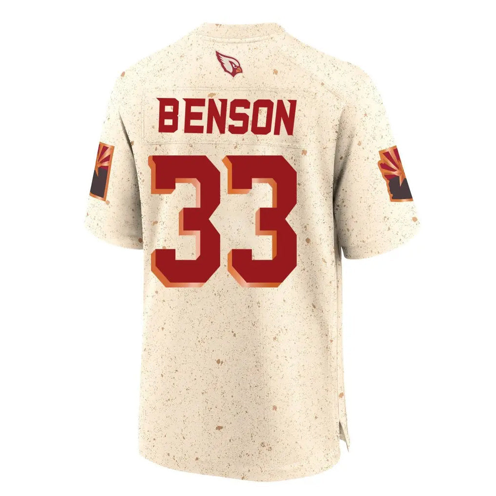 tores A.Cardinals #33 Trey Benson Player Cream Rivalries Collection Game Stitched Jerseys
