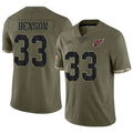 tores A.Cardinals #33 Trey Benson Player Olive Salute To Service Limited Game Stitched Jerseys