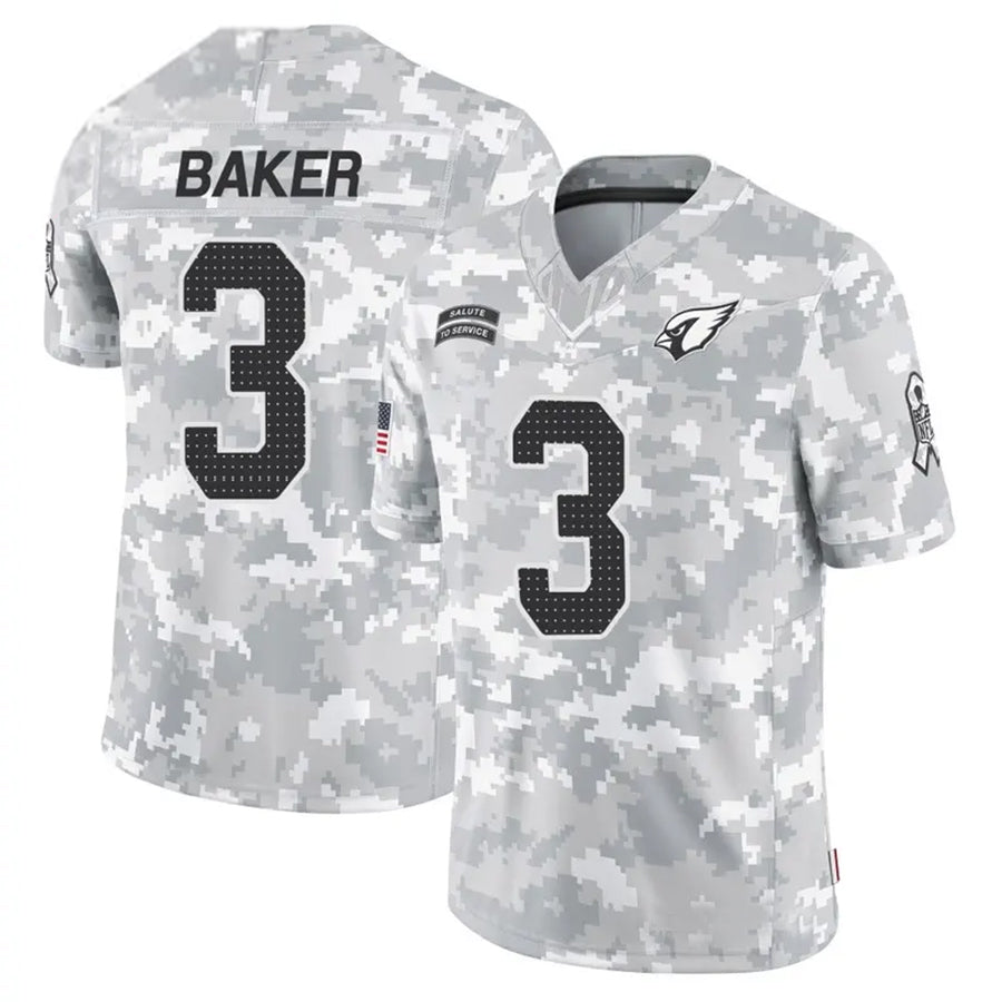 toresA.Cardinals #3 Budda Baker Player Camo Salute to Service Limited Stitched Jerseys