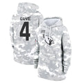 tores A.Cardinals #4 Jeremiyah Love Player Arctic Camo Salute to Service Hoodies Football Jerseys
