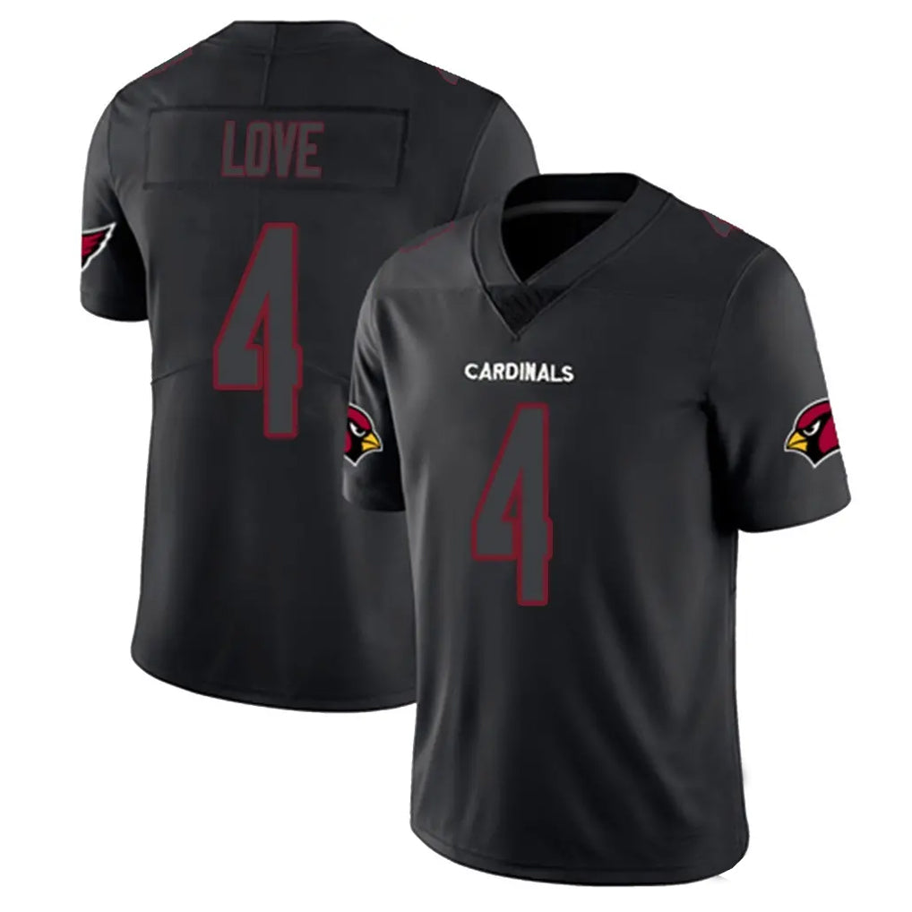 tores A.Cardinals #4 Jeremiyah Love Player Black Impact Limited Home Game Stitched Jerseys