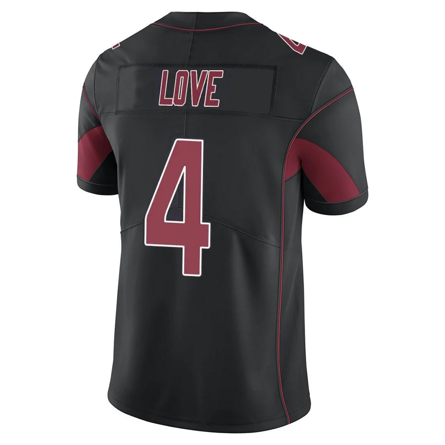 tores A.Cardinals #4 Jeremiyah Love Player Black Limited Elite Home Game Stitched Jerseys