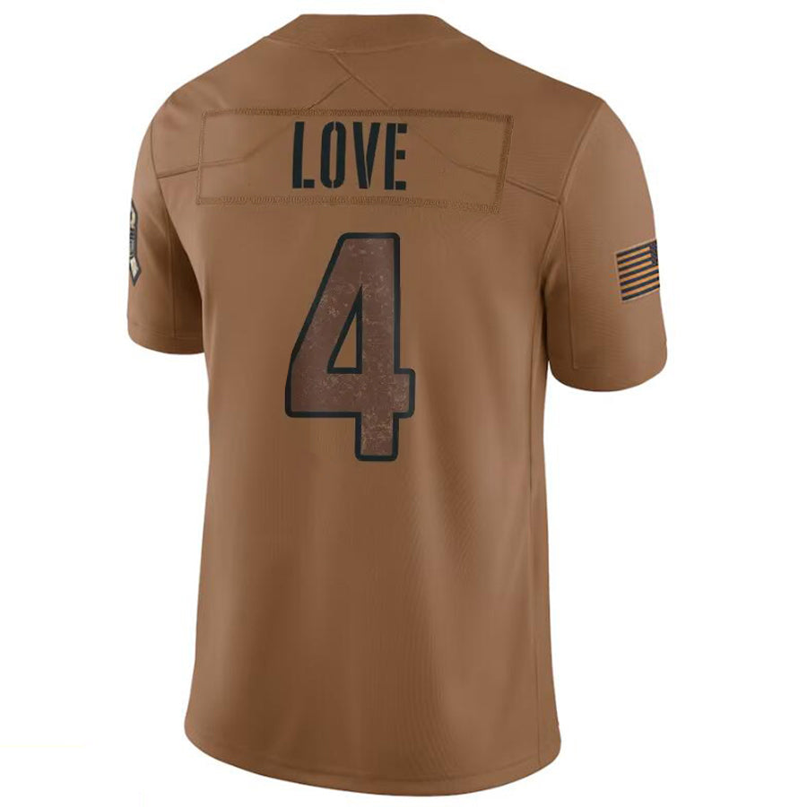 tores A.Cardinals #4 Jeremiyah Love Player Brown Limited Salute To Service Game Stitched Jerseys