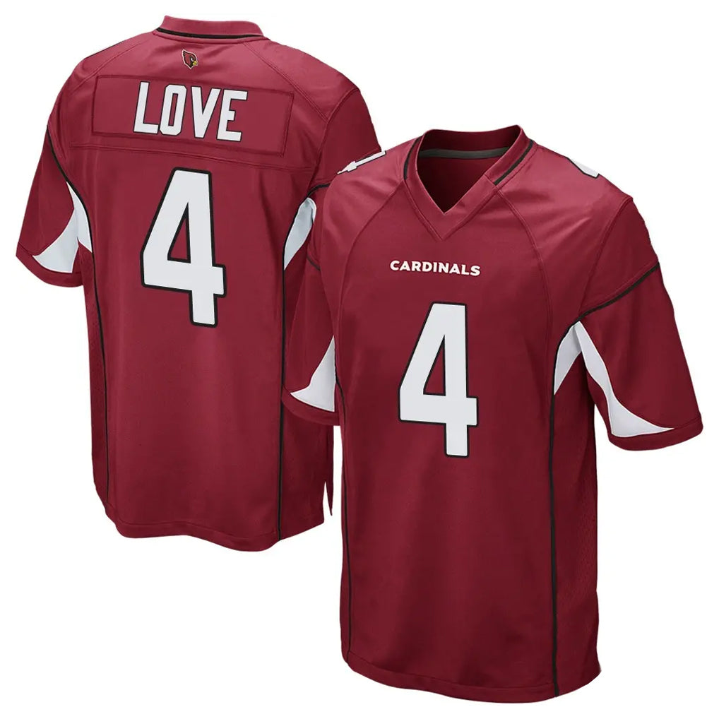 tores A.Cardinals #4 Jeremiyah Love Player Cardinal Home Game Stitched Jerseys