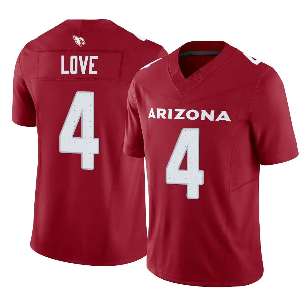 tores A.Cardinals #4 Jeremiyah Love Player Cardinal Vapor F.U.S.E. Limited Home Game Stitched Jerseys