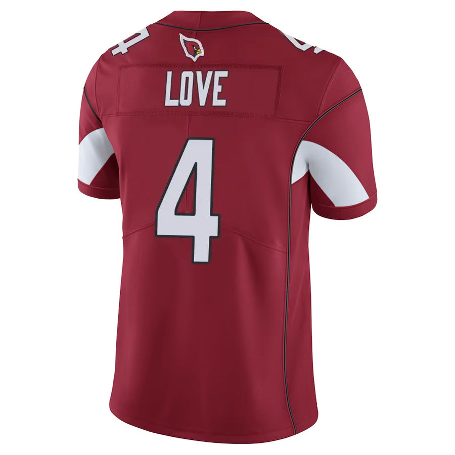 tores A.Cardinals #4 Jeremiyah Love Player Cardinal Vapor Limited Home Game  Stitched Jerseys