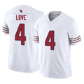 tores A.Cardinals #4 Jeremiyah Love Player White Vapor F.U.S.E. Limited Home Game Stitched Jerseys