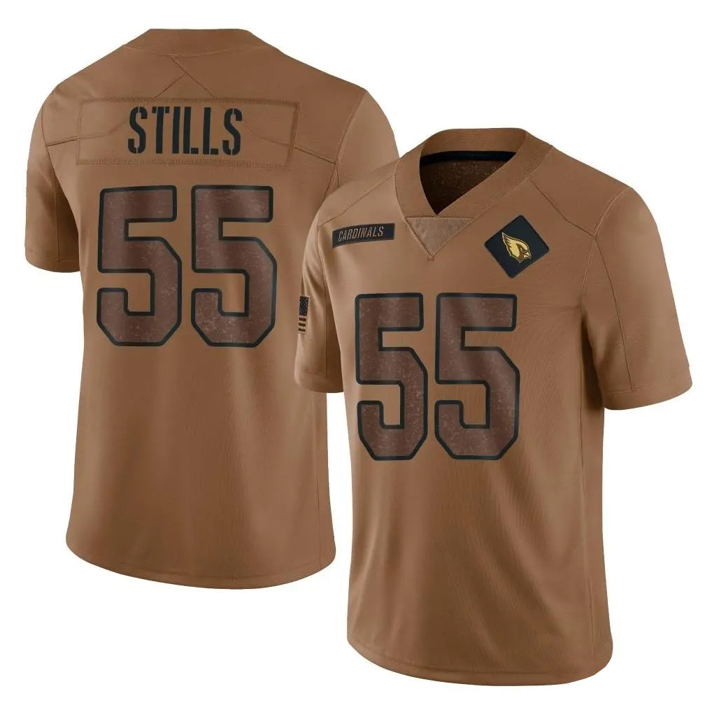 tores A.Cardinals #55 Dante Stills Player Brown Limited Salute To Service Game Stitched Jerseys