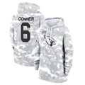 tores A.Cardinals #6 James Conner Player Camo Salute to Service Hoodies Stitched Jerseys