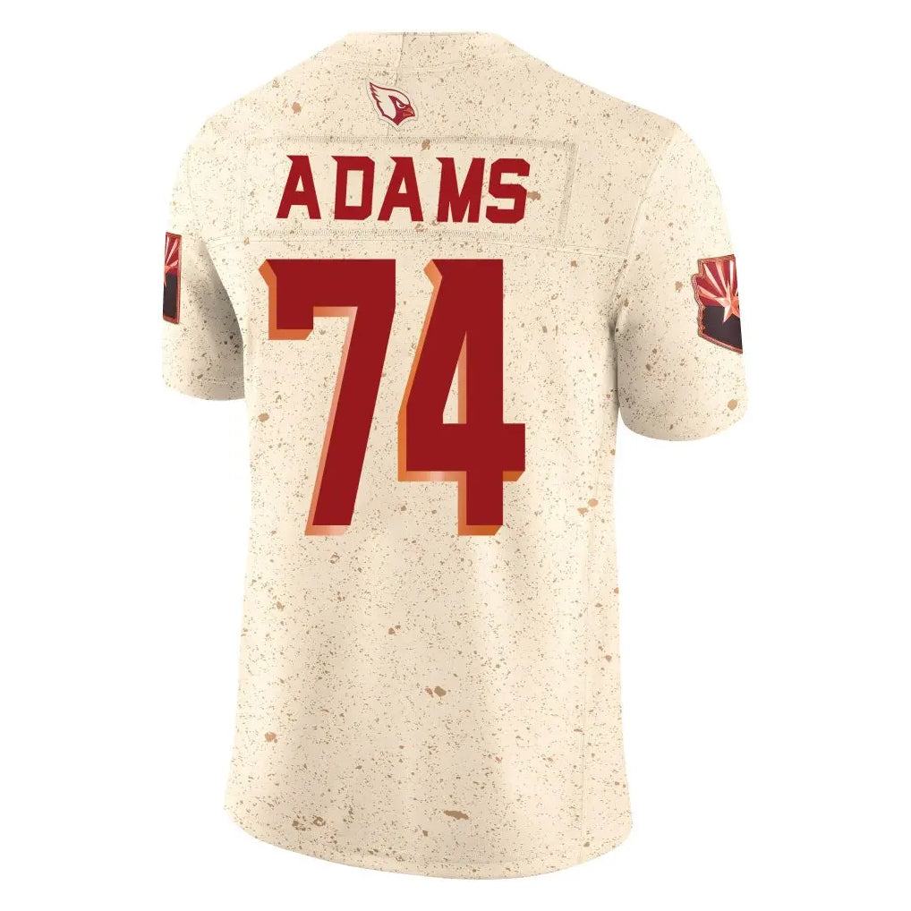 tores A.Cardinals #74 Isaiah Adams Player Cream Rivalries Collection Vapor Limited Home Game Stitched Jerseys