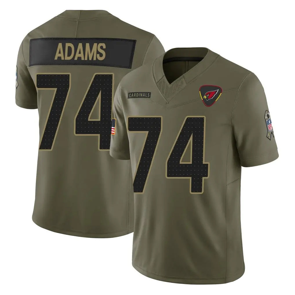 tores A.Cardinals #74 Isaiah Adams Player Olive Salute To Service Limited Home Game Stitched Jerseys