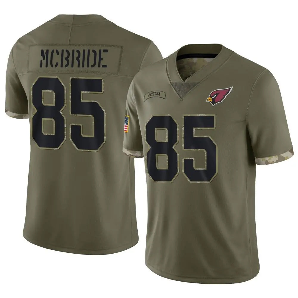 tores A.Cardinals #85 Trey McBride Player Olive Salute to Service Limited Stitched Jerseys