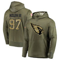 tores A.Cardinals #97 Walter Nolen Player Olive Salute to Service Limited Hoodies Stitched Jerseys
