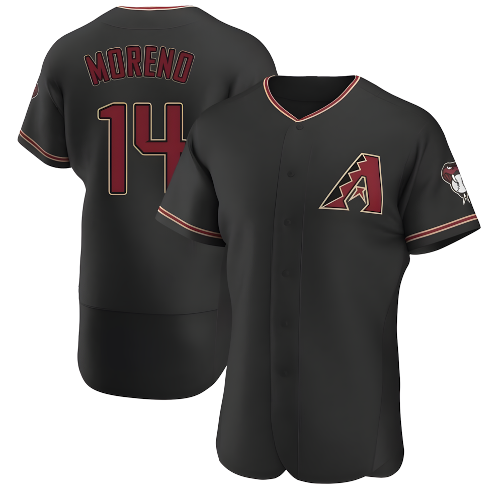 tores A.Diamondbacks #14 Gabriel Moreno Player Black Authentic Alternate Stitched Jerseys