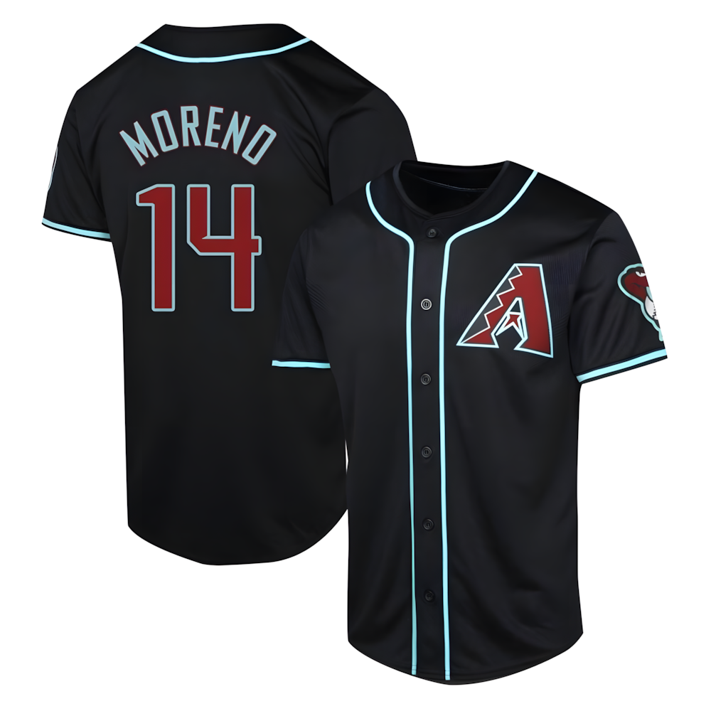 tores A.Diamondbacks #14 Gabriel Moreno Player Black Limited Alternate Stitched Jerseys