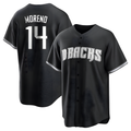 tores A.Diamondbacks #14 Gabriel Moreno Player Black jersey White Replica Stitched Jerseys