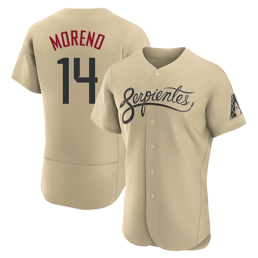 tores A.Diamondbacks #14 Gabriel Moreno Player Gold City Connect Stitched Jerseys