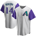 tores A.Diamondbacks #14 Gabriel Moreno Player Purple Replica Alternate Cooperstown Collection Stitched Jerseys