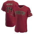 tores A.Diamondbacks #14 Gabriel Moreno Player Red Authentic Crimson Alternate Stitched Jerseys