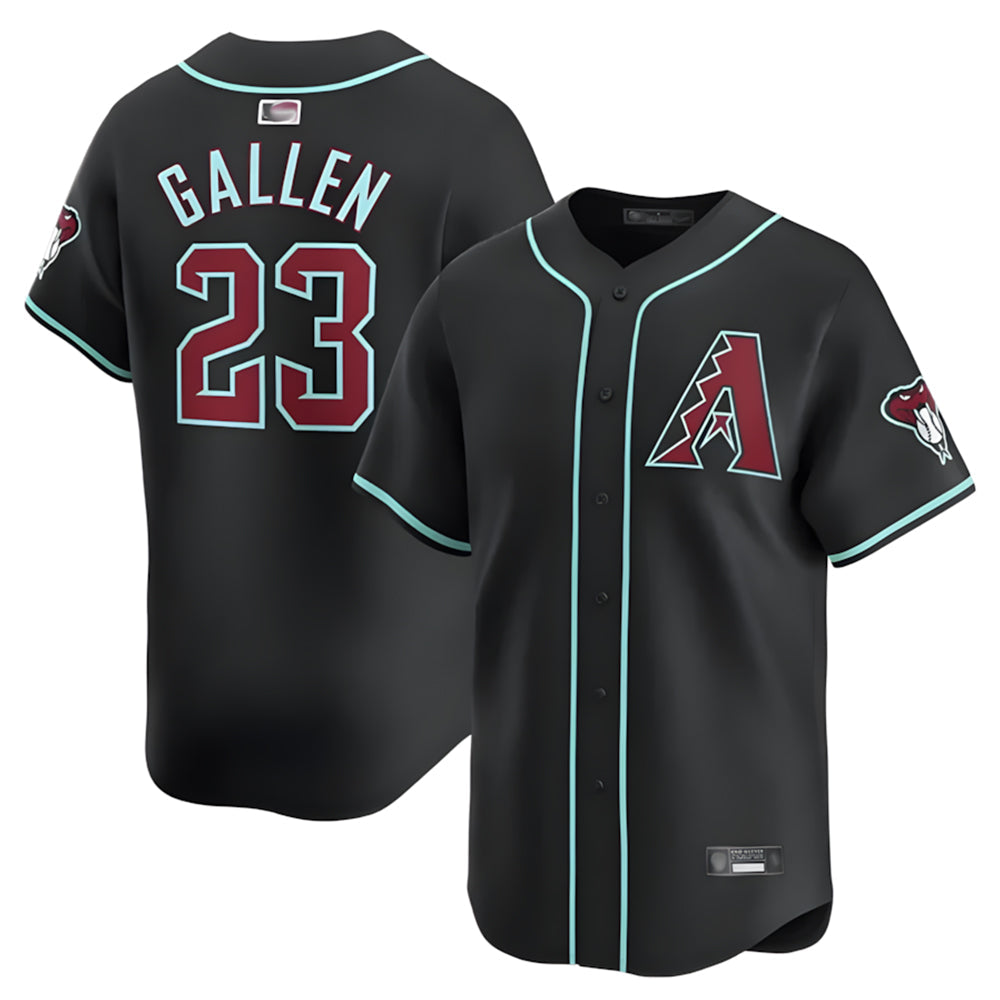 tores A.Diamondbacks #23 Zac Gallen Player Black Replica Game Stitched Jerseys