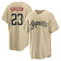 tores A.Diamondbacks #23 Zac Gallen Player Light Brown City Connect Cool Replica Stitched Jerseys