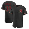 tores A.Diamondbacks #38 Paul Sewald Player  Black Alternate Authentic Stitched Jersey