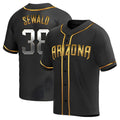 tores A.Diamondbacks #38 Paul Sewald Player Black Golden Replica Alternate Stitched Jersey