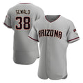 tores A.Diamondbacks #38 Paul Sewald Player Gray Authentic Road Stitched Jersey
