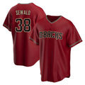 tores A.Diamondbacks #38 Paul Sewald Player Red Alternate Replica Stitched Jersey