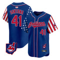 tores A.Diamondbacks #41 Carlos Santana Player Royal Independence Day Vapor Premier Limited Stitched Jersey