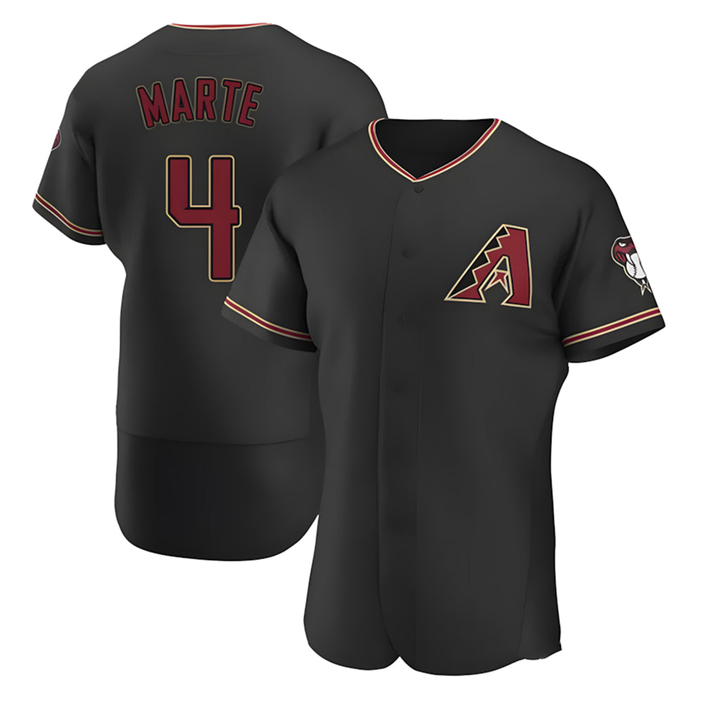 tores A.Diamondbacks #4 Ketel Marte Player Black Limited Elite Stitched Jerseys