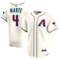 tores A.Diamondbacks #4 Ketel Marte Player Cream Limited Stitched Jerseys