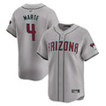 tores A.Diamondbacks #4 Ketel Marte Player Gray Replica Game Stitched Jerseys