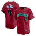 tores A.Diamondbacks #4 Ketel Marte Player Red Home Limited Stitched Jerseys