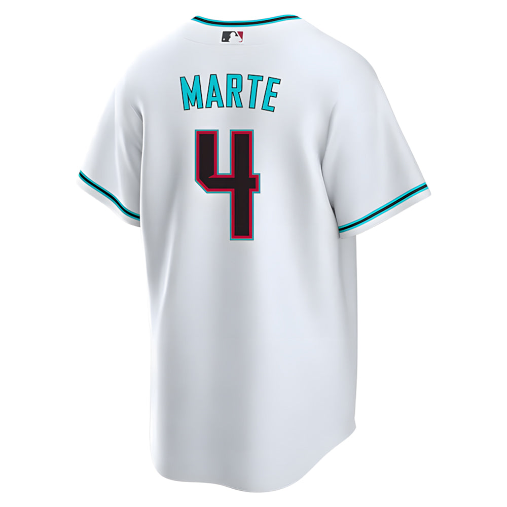 tores A.Diamondbacks #4 Ketel Marte Player White Replica Alt Game Stitched Jerseys