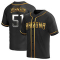 tores A.Diamondbacks #51 Randy Johnson Player Black Golden Replica Alternate Stitched Jerseys