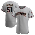 tores A.Diamondbacks #51 Randy Johnson Player Gray Authentic Road Stitched Jerseys
