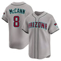 tores A.Diamondbacks #8 James McCann Player Gray Limited Alternate Stitched Jersey