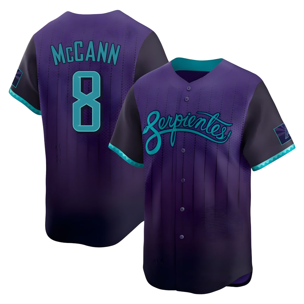 tores A.Diamondbacks #8 James McCann Player Purple Limited 2026 City Connect Stitched Jersey