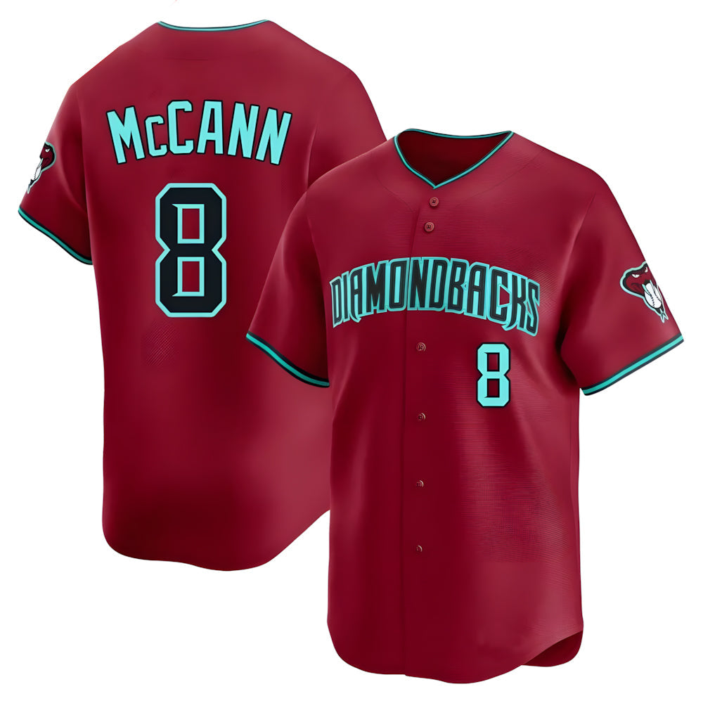tores A.Diamondbacks #8 James McCann Player Red Limited Alternate Stitched Jersey