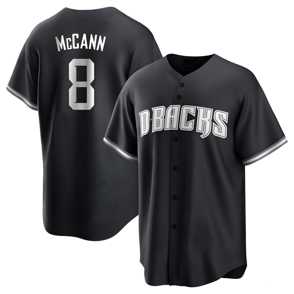 tores A.Diamondbacks #8 James McCann Player White Replica Black 2026 World Series Stitched Jersey