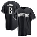 tores A.Diamondbacks #8 James McCann Player White Replica Black 2026 World Series Stitched Jersey